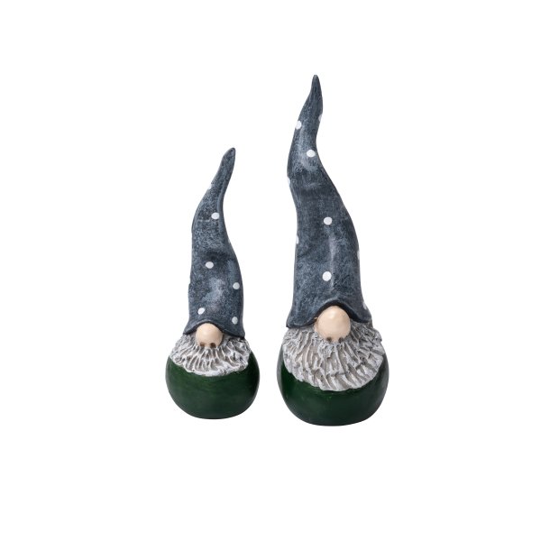 Santa High Hat green 2 pcs, H.7,5-10cm