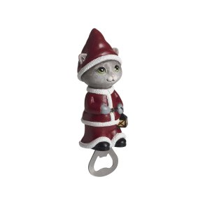 Bottleopener Cat, Santa L.15cm