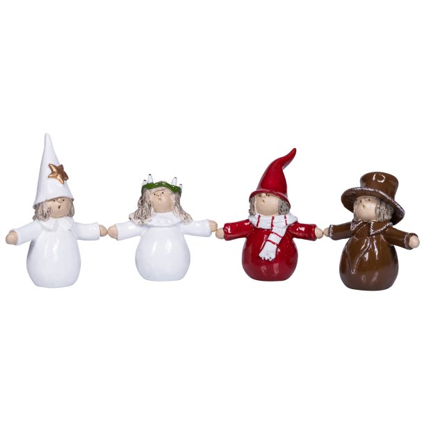 Lucia parade 4 assorted H.6-9cm