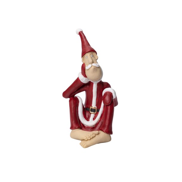 Santa Ove with crossed feet H.7,5cm