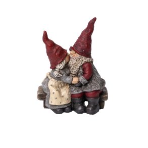 Santa H�kan and Stina, bench H.7,5cm