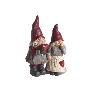 Santa H�kan and Stina, heart, H.9cm