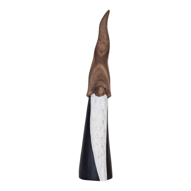 Tall Santa wood, black H.30.5cm