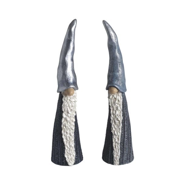 Tall Santa blue 2pcs H.15cm