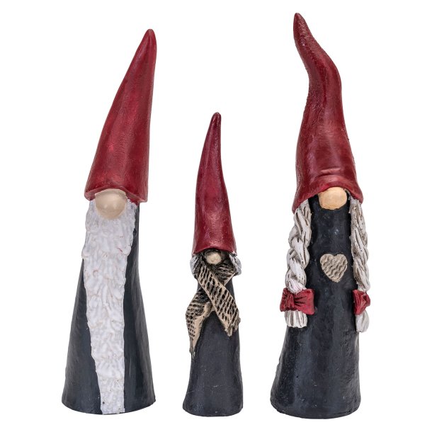 Tall Santa Family 3 pcs H.7-9,5cm