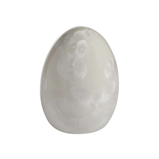Porcelain egg, white H.11,5cm/8,2cm
