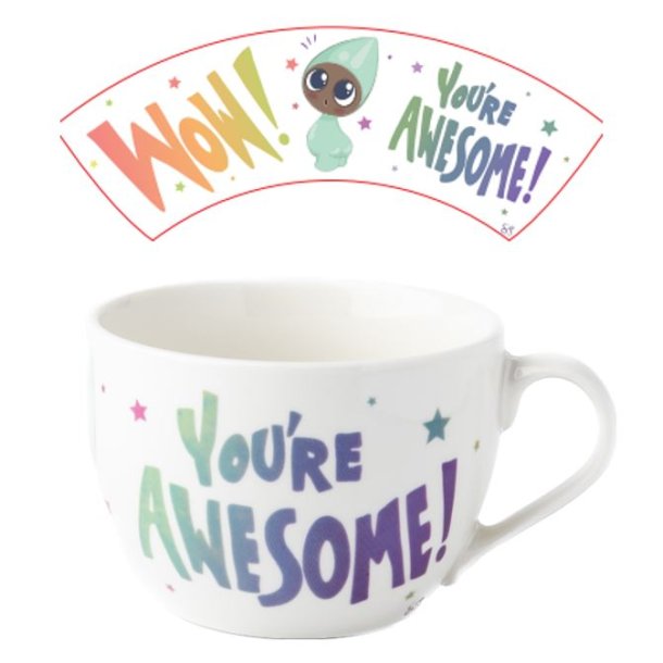 Mug Wow you are awesome H.8cm, 49cl