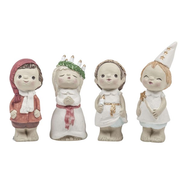 Small Lucia children 4 pcs H.6-8cm