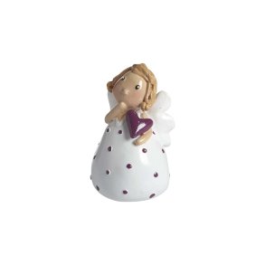Angel Birgit purple, small H.5cm